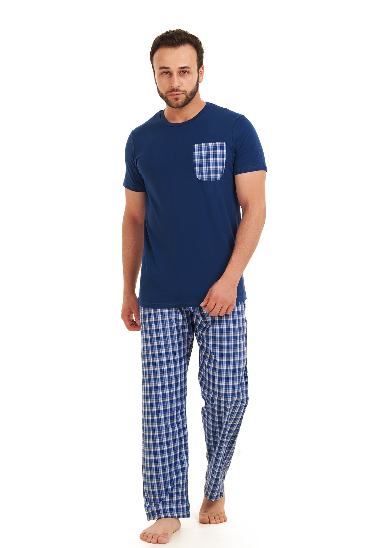 Navy Checkered pajama